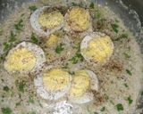 A picture of step 9 of 3 color egg qorma.