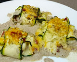 Foto del paso 8 de la receta: Raviolis de calabacín con crema de champiñones