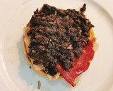Foto del paso 3 de la receta: Pincho con Morcilla,  Papada ibérica,  Piquillo y Huevo  frito
