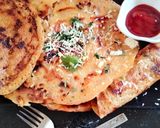 A picture of step 6 of Masala Rice flour chilla (chawal ke Aate ka tasty chilla).