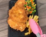 Foto langkah ke 9 dari resep Crispy Chicken Steak With Creamy Mushroom Sauce.