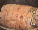 Hình bước làm 9 của món Chả lụa (giò lụa) chai nước suối