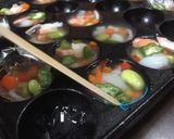 A picture of step 8 of Cute and Easy Vegetable Terrine Using a Takoyaki Maker.
