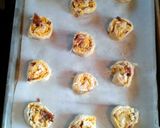 A picture of step 7 of Tinklee's Bacon & Cheese Pinwheels.