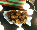 A picture of step 3 of Rice pakoras.