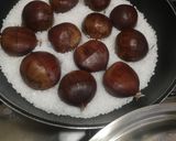 A picture of step 2 of #576 Chestnuts Roasted on Salt in a Skillet 🌰🧂🌰.