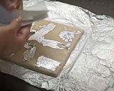 A picture of step 7 of Kaju (Cashew) Katli.