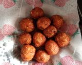 A picture of step 4 of Manchurian with gravy.