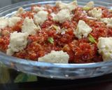 A picture of step 5 of Gajar ka halwa (colourful dish).