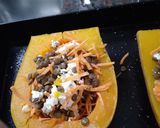 Foto del paso 3 de la receta: Calabaza rellena con milanesa al horno