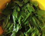 A picture of step 1 of Corn spinach sandwich.