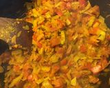 Une image de l'étape 14 de Feuilles de blettes farcies saucisse et fromage et fondue de blettes carottes et poivrons.
