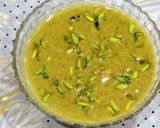 A picture of step 3 of Green Moong Dal KHEER.