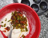 A picture of step 4 of Vegetable Paddu.