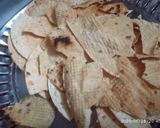 A picture of step 1 of Papad ki sabji.