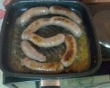 A picture of step 4 of Heritage day pap, spinach and grilled chicken & wors.