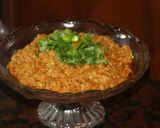 A picture of step 5 of Bhona keema.