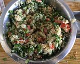 A picture of step 3 of Tabbouleh.