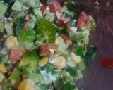 A picture of step 2 of Healthy Grilled Corn Capsicum Broccoli Sandwich.
