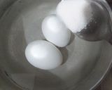A picture of step 1 of Boil egg and French toast. Breakfast.