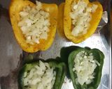 A picture of step 4 of Simple and tasty, cheese and onion baked peppers.