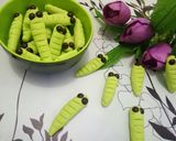Foto langkah ke 7 dari resep Caterpillar cookies no oven no mixer.