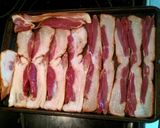A picture of step 1 of Tinklee's Bacon & Cheese Pinwheels.
