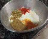 A picture of step 3 of Dahi aloo or poori.
