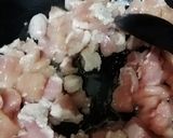 A picture of step 1 of Singaporian rice.