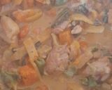 A picture of step 5 of Mild Thai green curry.