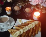 A picture of step 3 of Tawa sweet Toast.