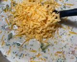 A picture of step 4 of Broccoli cheddar soup with bacon.