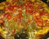 Foto del paso 8 de la receta: Tarta de carne, zapallitos y tomate