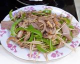 Hình bước làm 4 của món Thịt dê xào sả ớt