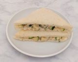 Foto langkah ke 4 dari resep Sandwich Roti Tawar Isi aneka salad telur.