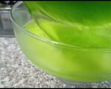 A picture of step 5 of Lemon jello ice cream dessert||lemon delight||jelly ice cream dessert.