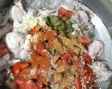 A picture of step 2 of Chicken khra masala koyla karahi.