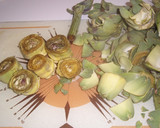 Foto del paso 1 de la receta: Alcachofas con salsa clarita de trocitos de jamón serrano