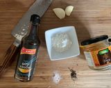 A picture of step 1 of Easy homemade stir fry honey and soy egg noodles with mushrooms.