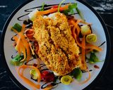 A picture of step 4 of Smoked Paprika +Thyme Couscous Crumbed Cod Loin.
