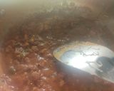 A picture of step 6 of Cheesy Macaroni in tomato and cream sauce.