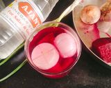 A picture of step 3 of Instant Onion 😋Beetroot pickle (white Wine vinegar instant onion pickle).