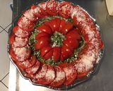 Une image de l'étape 5 de Salade de tomates à l oignon doux d Italie,herbes aromatiques et parmesan.