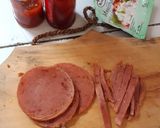 Foto langkah ke 1 dari resep Kebab Garlic Beef (inovasi garlic bread).