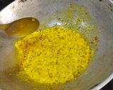 A picture of step 2 of Dill Greens and Moong Dal.