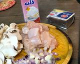 عکس مرحله 2 از دستور پنه مرغ با سس آلفردو