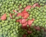 A picture of step 4 of Mix Potato peas carrots curry.