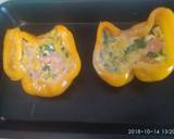 Ομελέτα στο φούρνο μέσα σε πιπεριές φωτογραφία βήματος 3