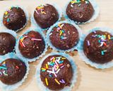 A picture of step 5 of Marie Cocoa balls with almonds inside.