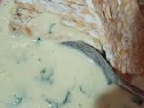 Lalapan terong lauk tempe tepung